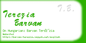 terezia barvan business card